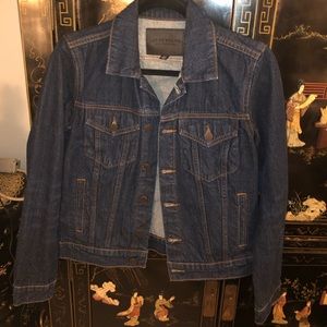 New Lucky Brand Tomboy Long Sleeve Button Front Denim Trucker Jacket